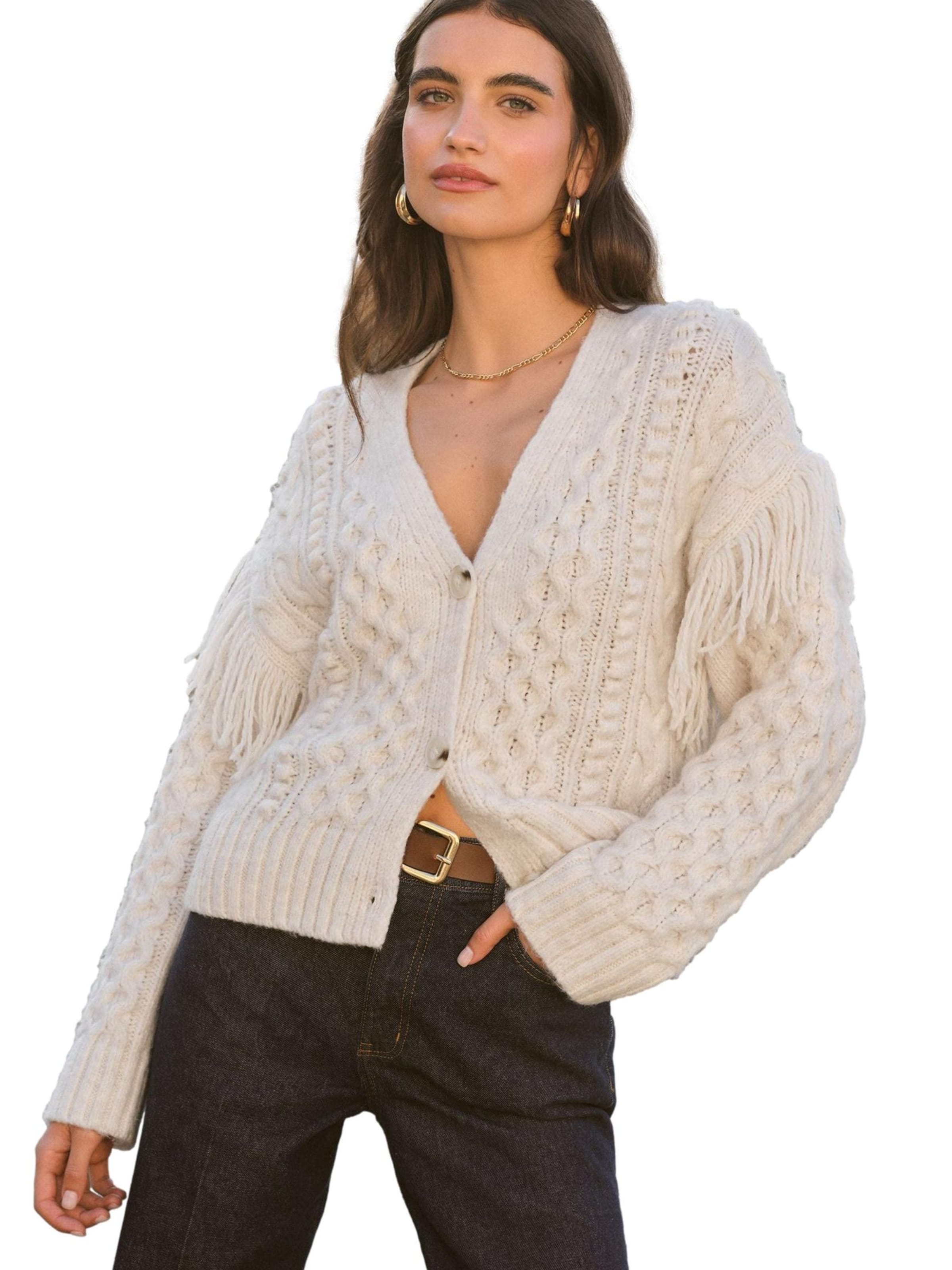 Giacchetta di Friends Like These in beige: frontale