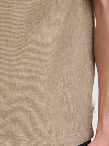 INDICODE JEANS Regular Fit Leinenhemd ' IDTropelo ' in Braun