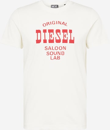 DIESEL T-shirt 'DIEGO' i vit: framsida