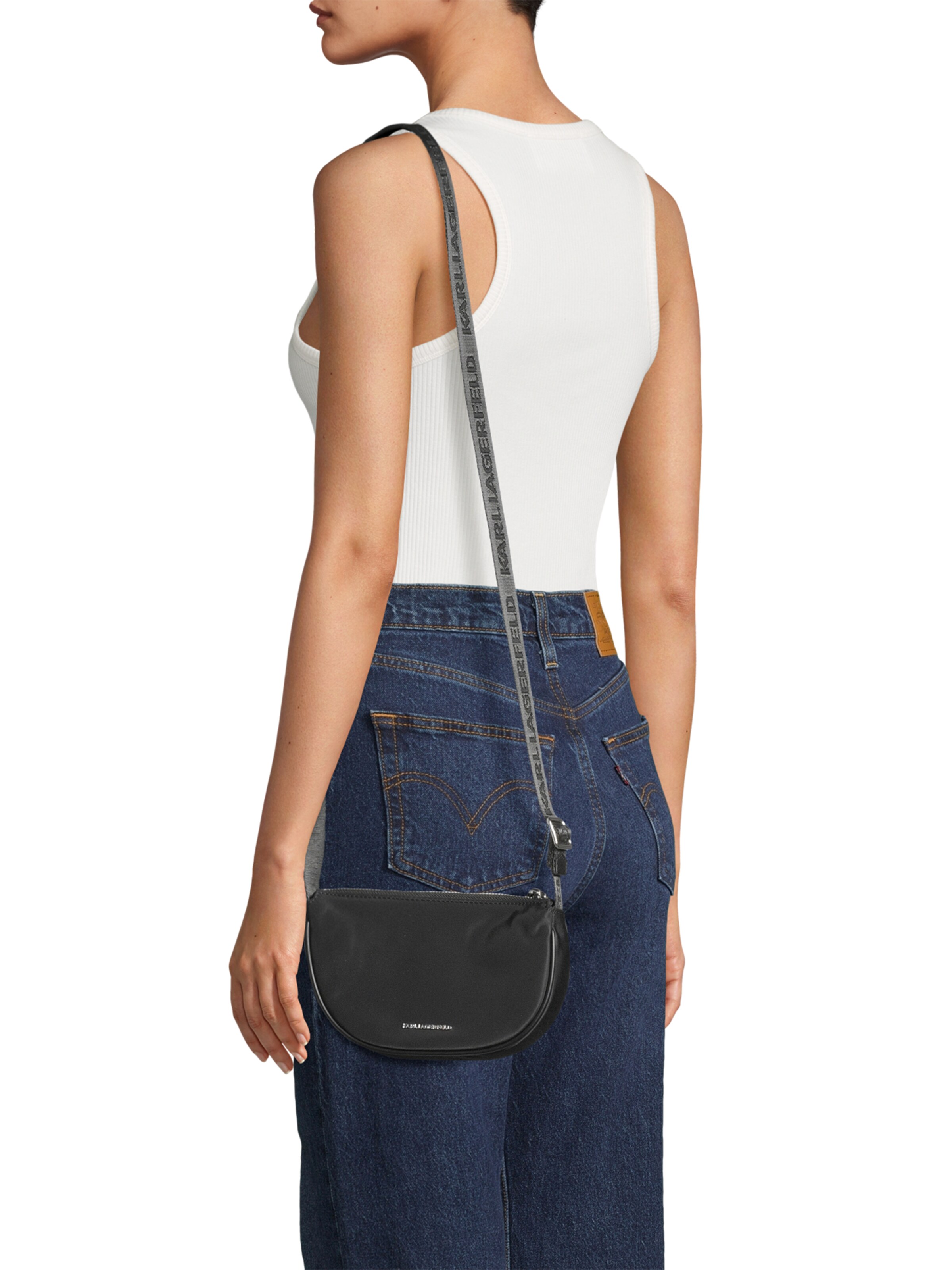 Borsa a tracolla di Karl Lagerfeld in nero