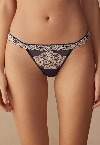 INTIMISSIMI Thong in Blue: front