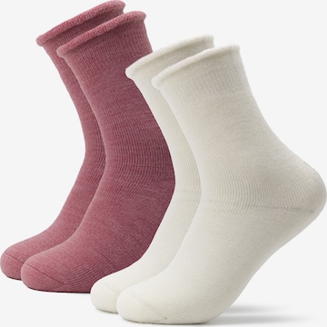 Chaussettes 'Elsa' Occulto en rose : devant