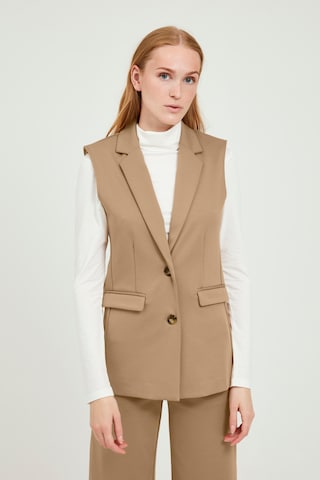 b.young Weste 'BYRIZETTA WAISTCOAT' in Beige: predná strana