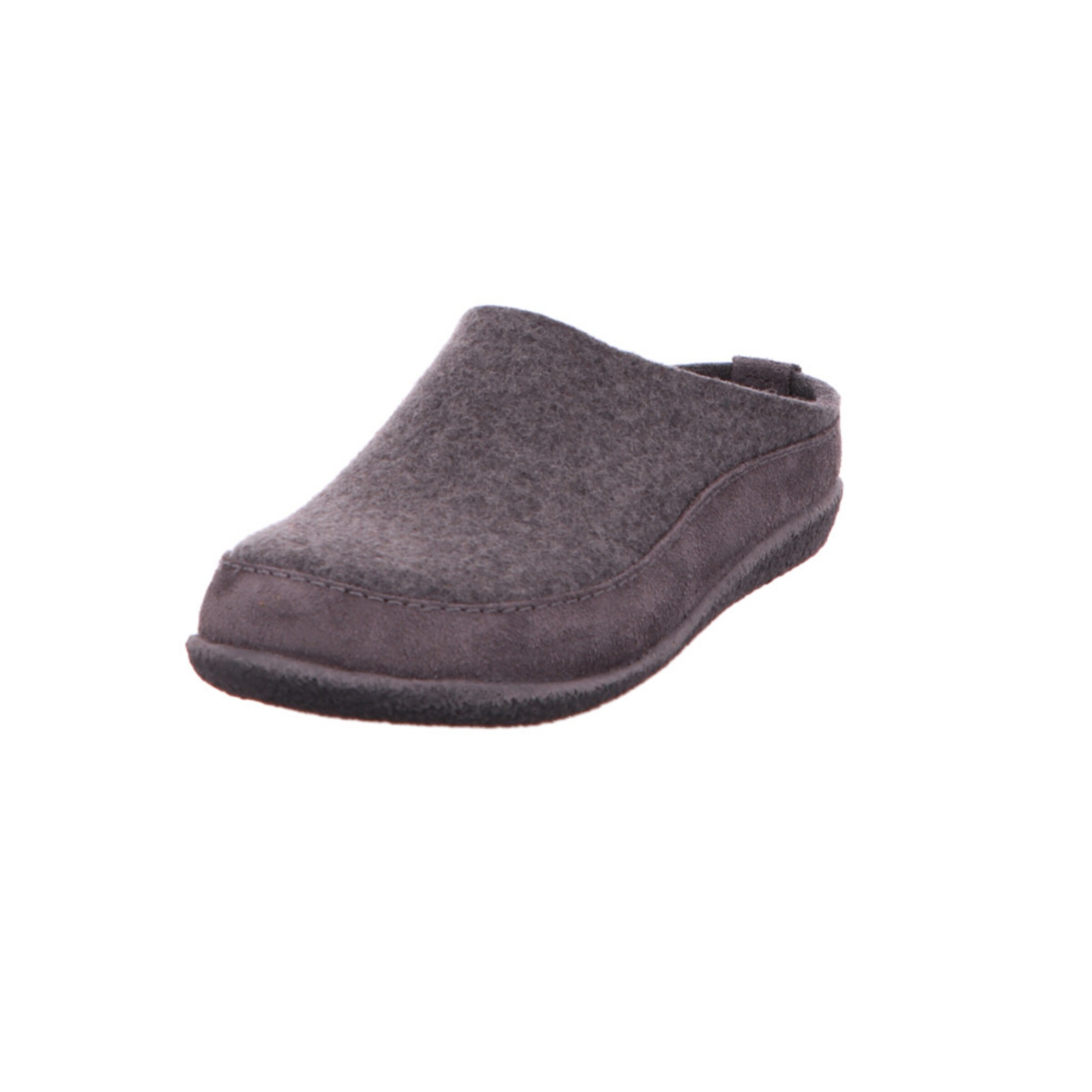 Pantoufle HAFLINGER en gris : devant