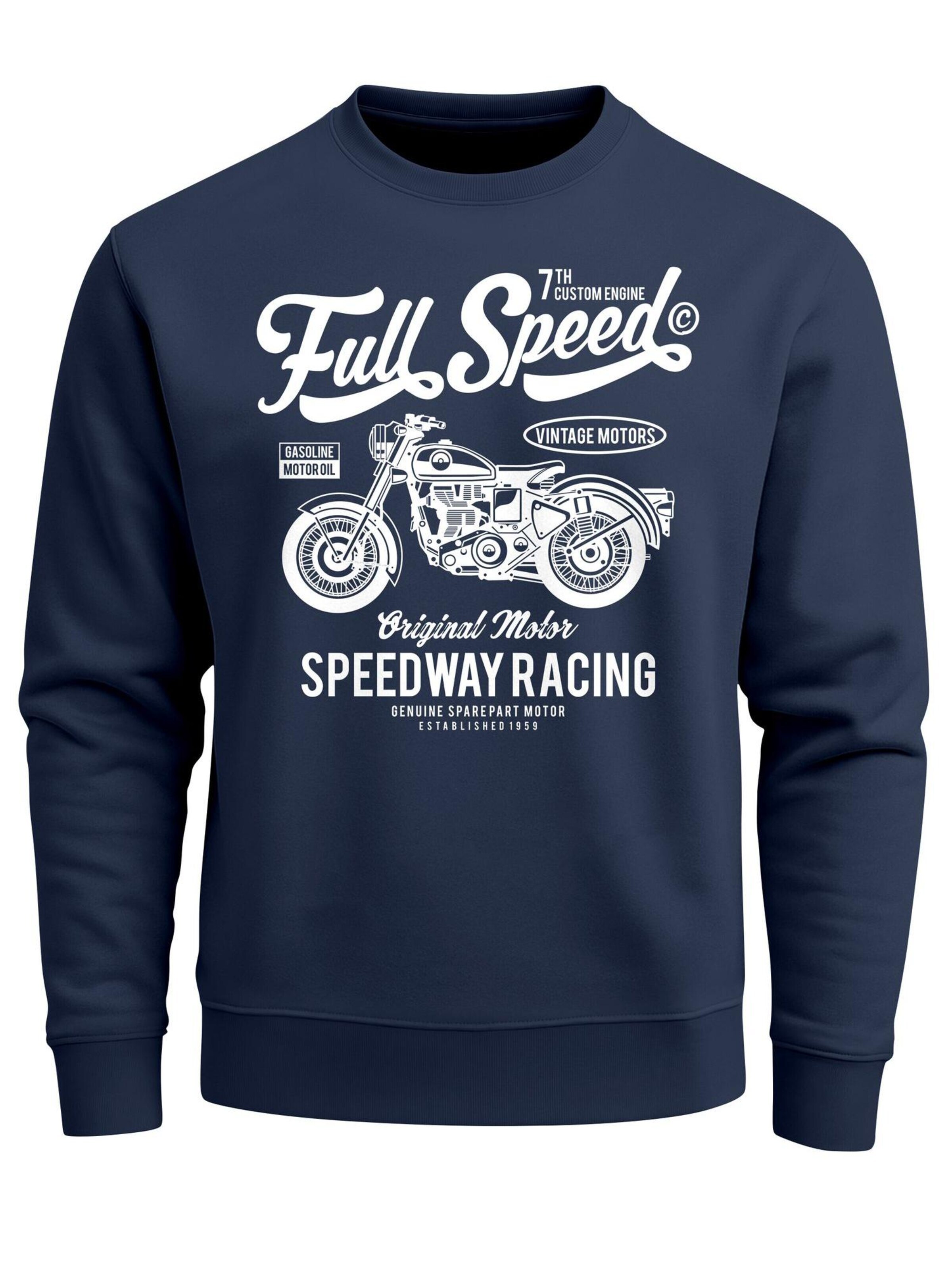 Neverless Sweatshirt 'Full Speed'‌‌‌‌ in Blau: Vorderseite