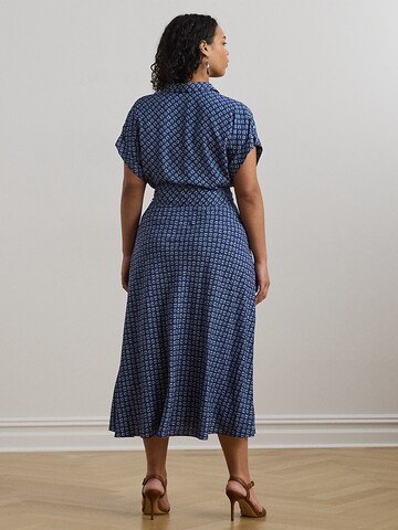 Lauren Ralph Lauren Plus Blousejurk 'FRATILLIO' in Blauw