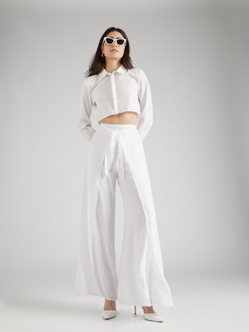 Lauren Ralph Lauren Wide leg Pants 'ROUNAK' in White