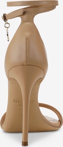 Nicowa Strap Sandals 'Melavia 115' in Beige