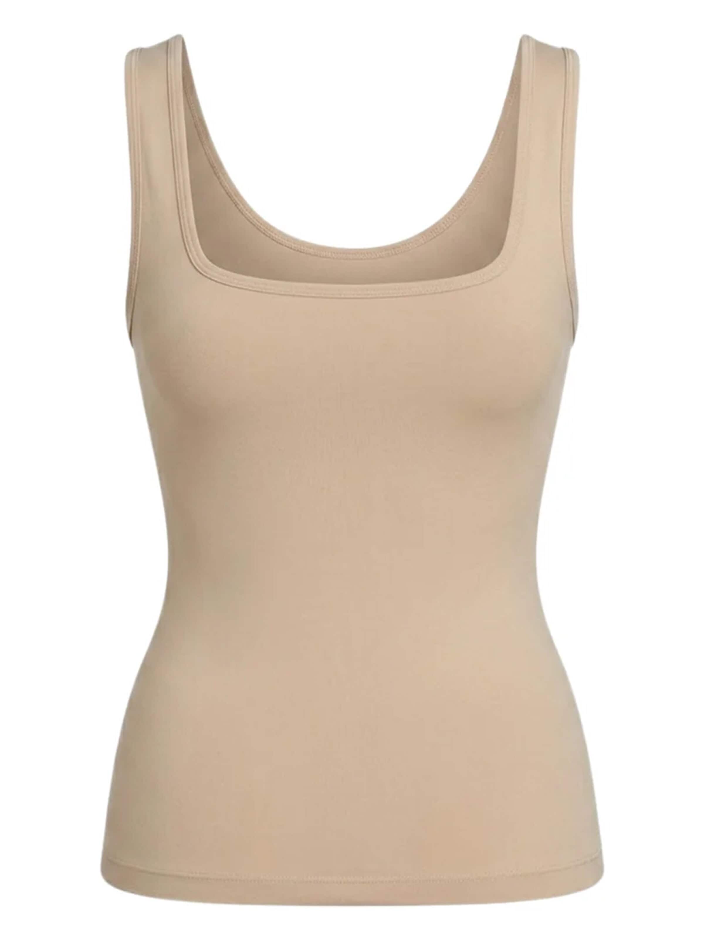 Shapetape Onderhemd 'Corrigerend Topje met Brede Bandjes' in Beige