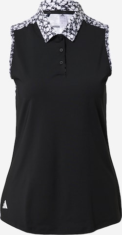 ADIDAS GOLF Performance Shirt in Black: front
