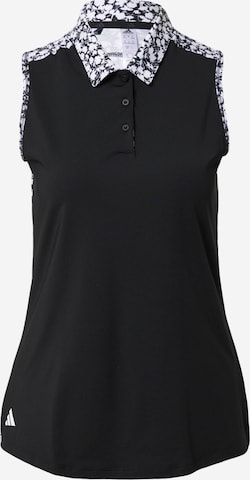 ADIDAS GOLF Funktionsbluse i sort: forside