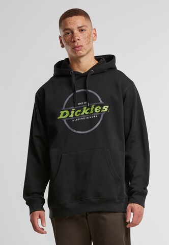 DICKIES Sweatshirt in Zwart: voorkant