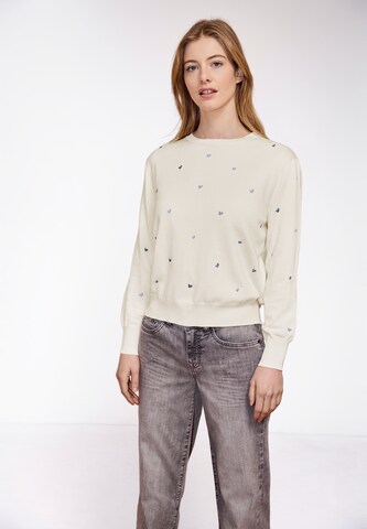 Street One Studio Sweater in Beige: front