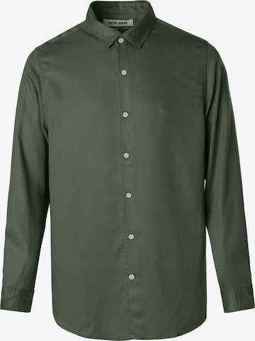 Salsa Jeans Regular fit Overhemd in Groen: voorkant