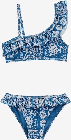 WE Fashion Bustier Bikini värissä sininen: etupuoli