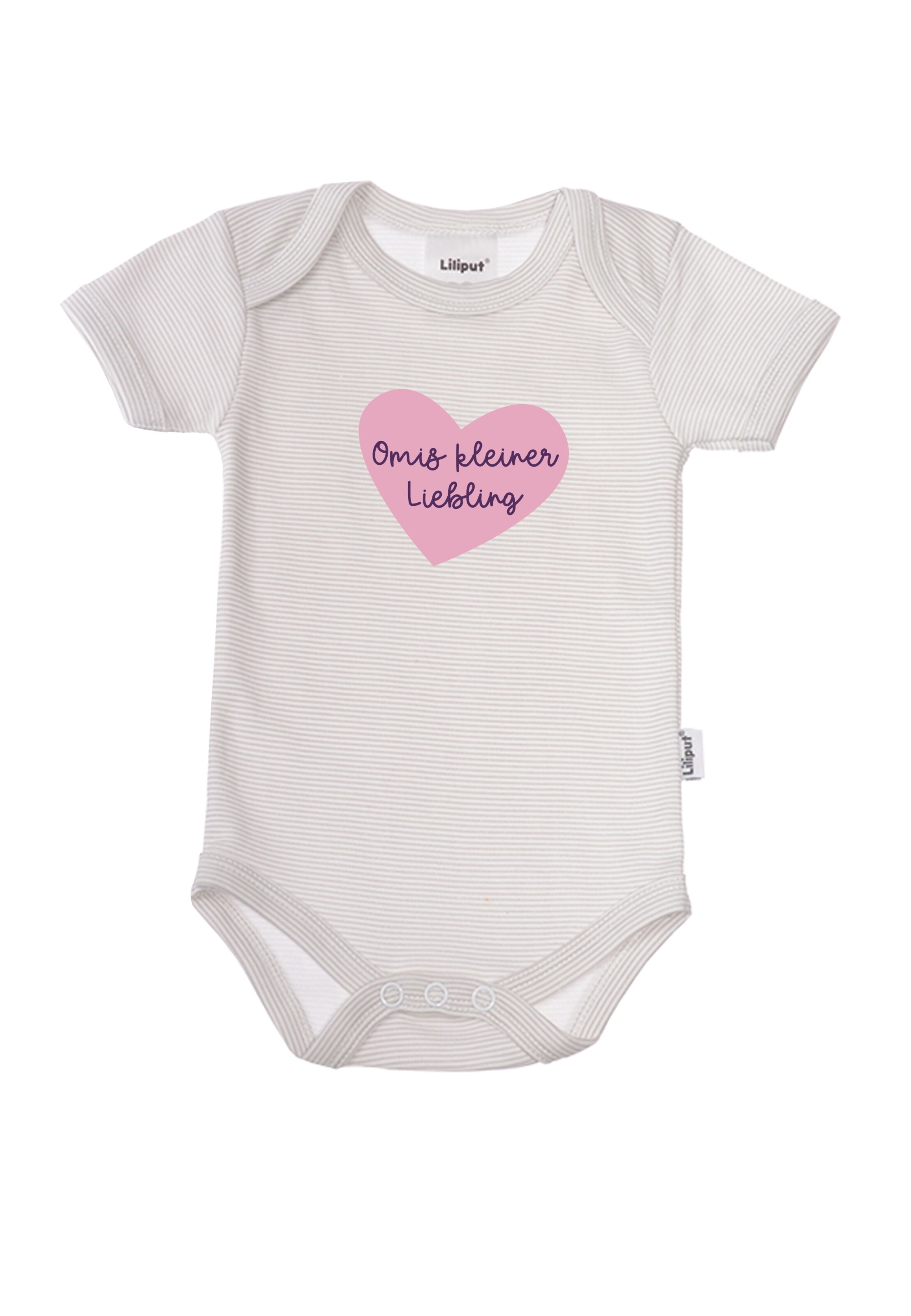 LILIPUT Romper/Bodysuit 'Kleiner Schatz' in Grey