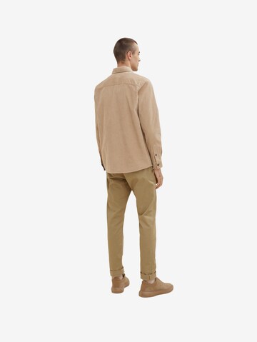 TOM TAILOR Regular fit Overhemd in Beige