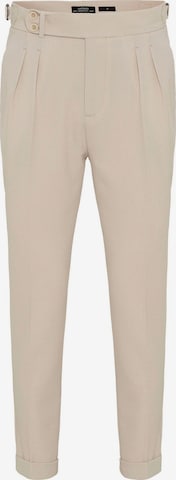 Antioch Pleat-front trousers in Beige: front