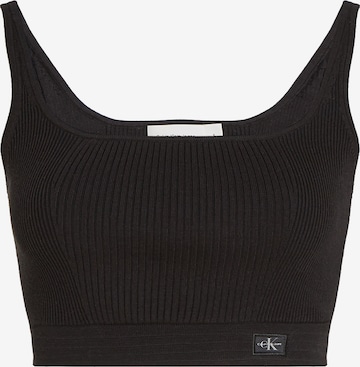 Tops en tricot Calvin Klein Jeans en noir : devant