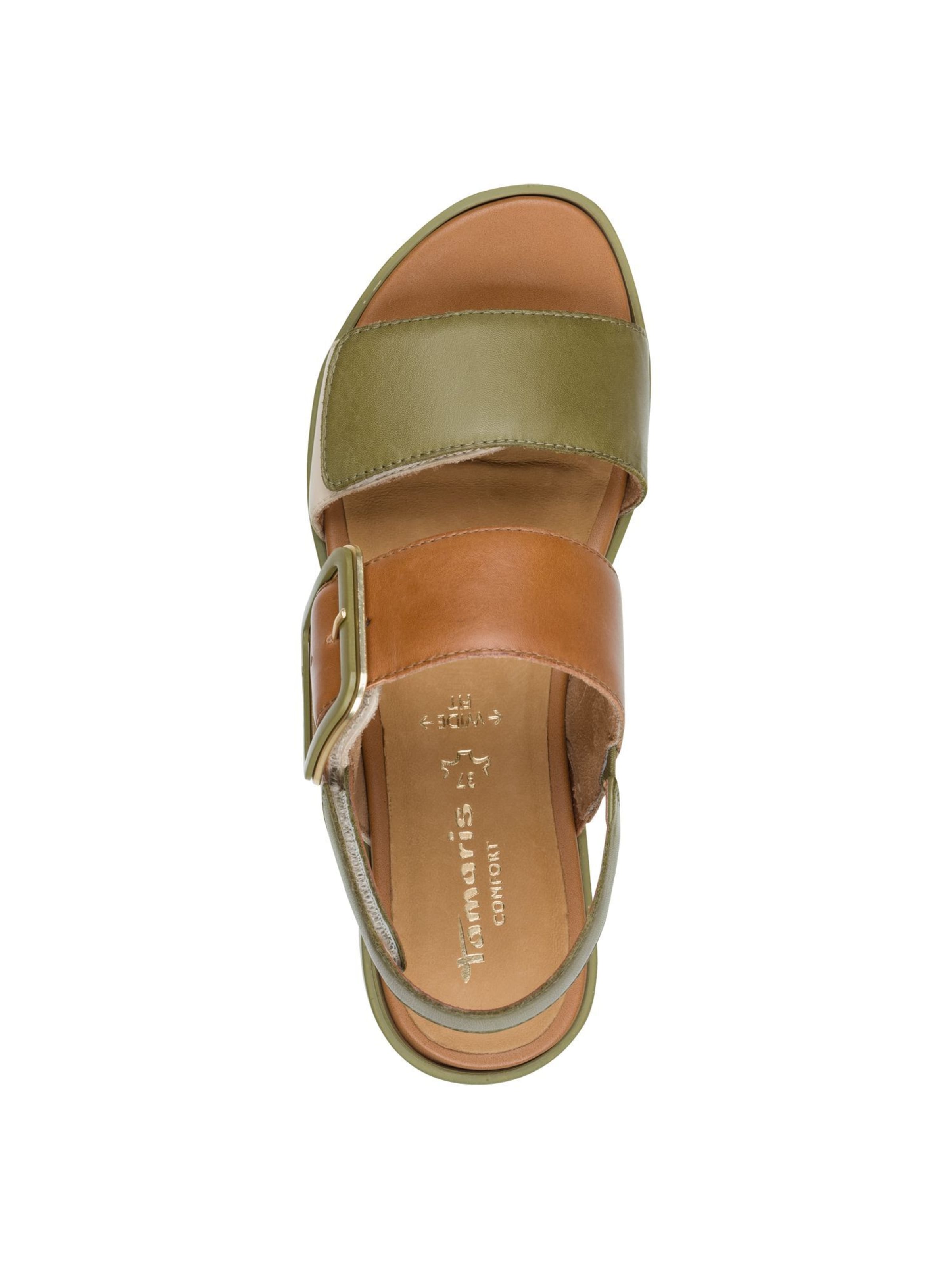 Sandales Tamaris en vert