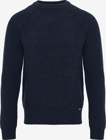 Threadbare Sweater 'Reed' in Blue: front
