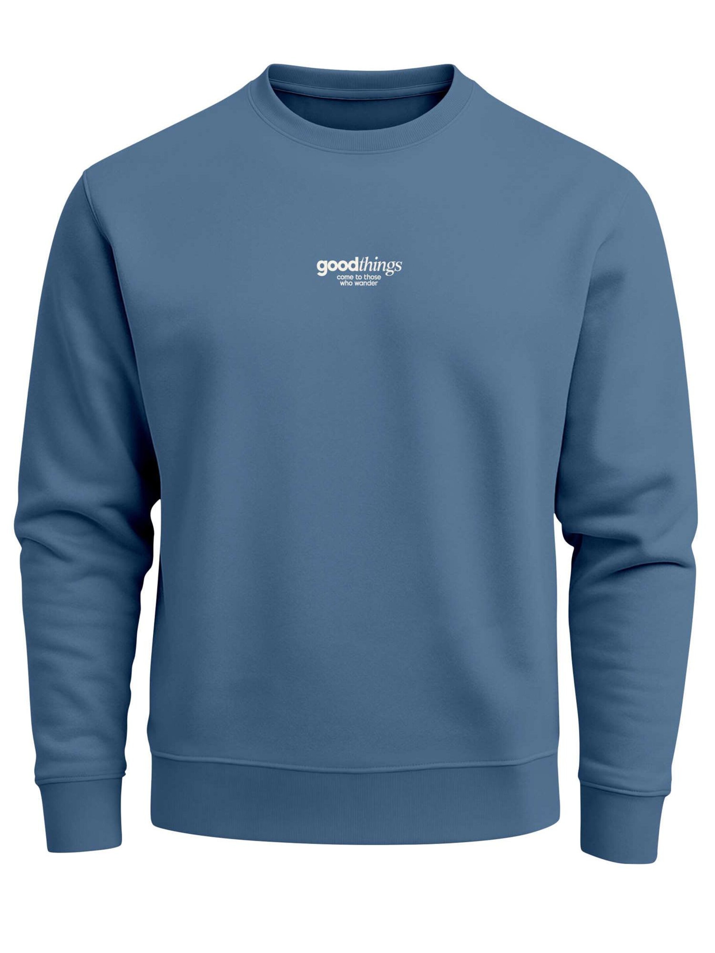 Neverless Sweatshirt 'Good Things' in Blue: front