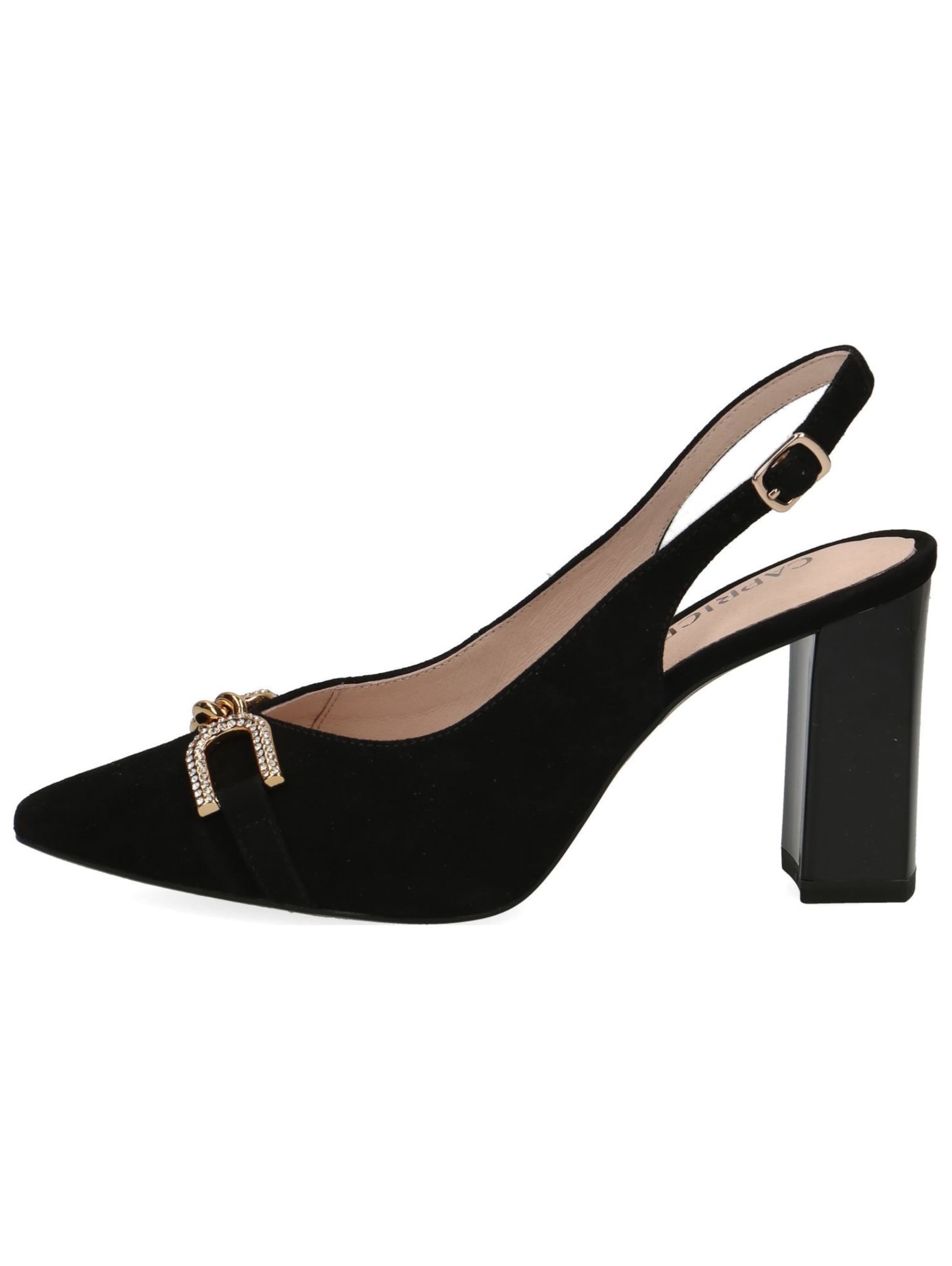 CAPRICE Slingback Pumps in Black