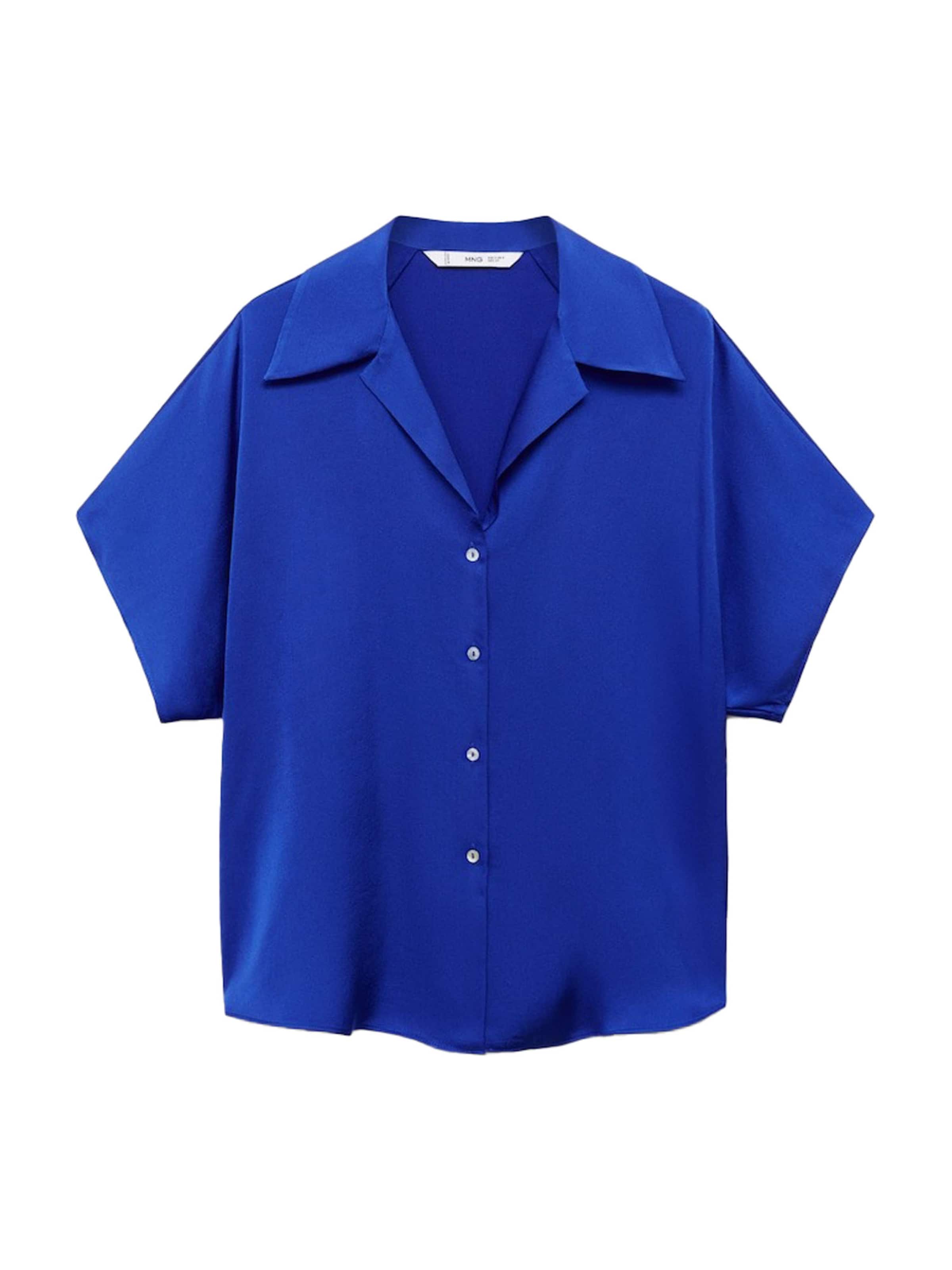 MANGO Bluse 'SASSA' in Blau: Vorderseite