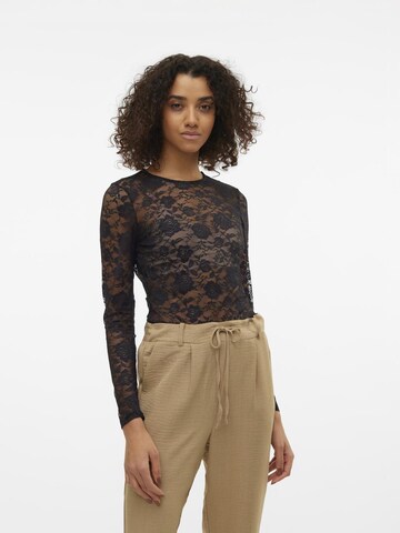 VERO MODA Shirt 'VMSILKE' in Schwarz: Vorderseite