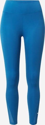 NIKE Workout Pants 'One' in Blue: front