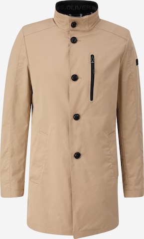 s.Oliver BLACK LABEL Between-Seasons Coat in Beige: front