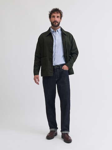 Portland Outerwear Company - Ajuste regular Camisa de negocios en azul