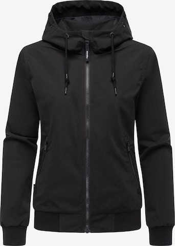 Ragwear Weatherproof jacket 'Oggie' in Black: front