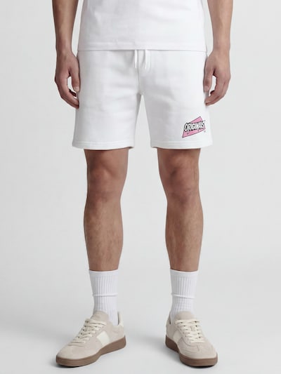 JACK & JONES Bikses 'JPSTKARL KAI' pieejams 31-32, krāsa - rožkrāsas / melns / balts, Preces skats