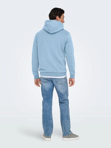 Only & Sons Regular fit Sweatshirt 'ONSCeres' in Blue