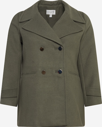 Forever New Between-Seasons Coat 'Hailey' in Green: front