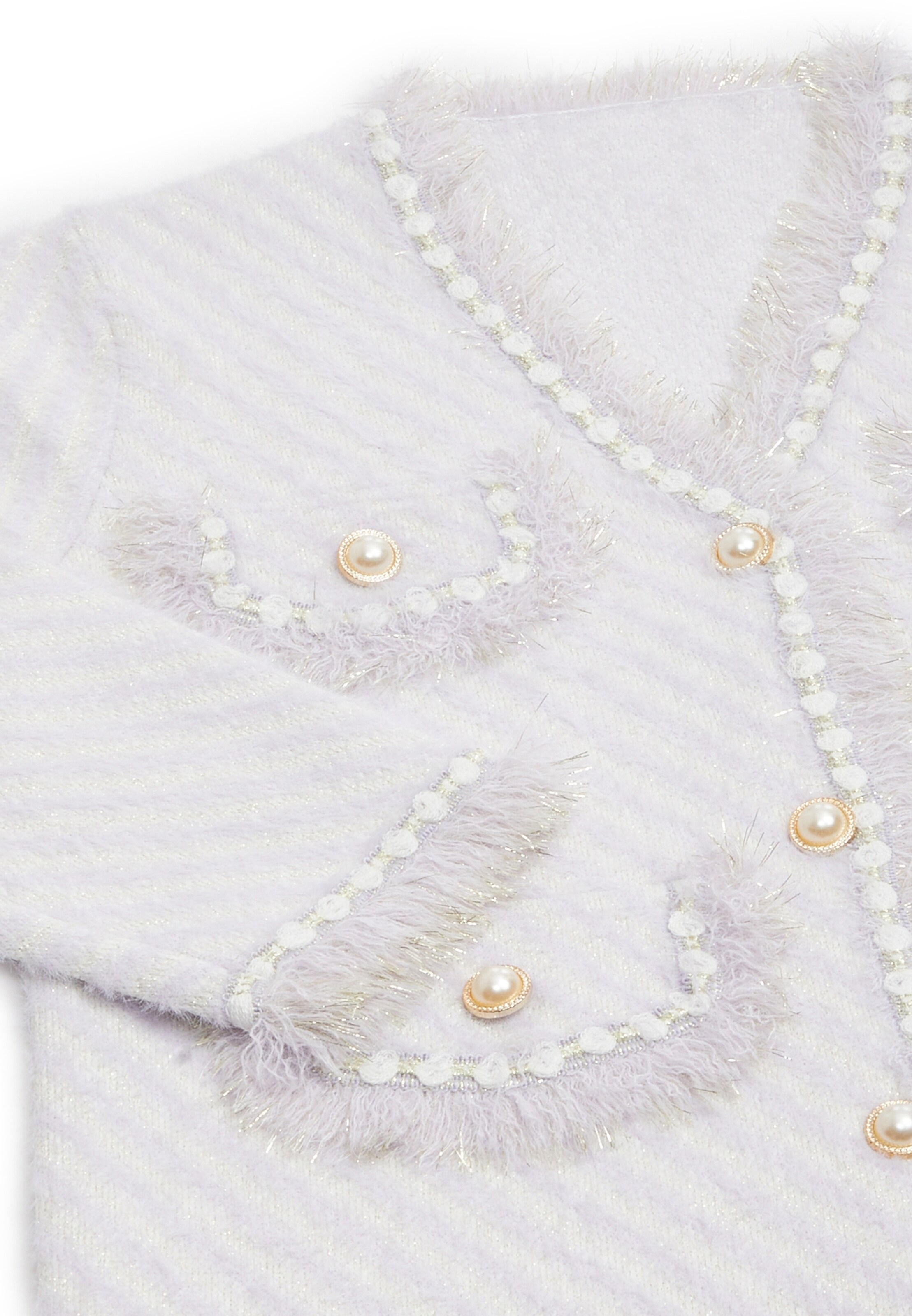 YASANNA Gebreid vest in Lila