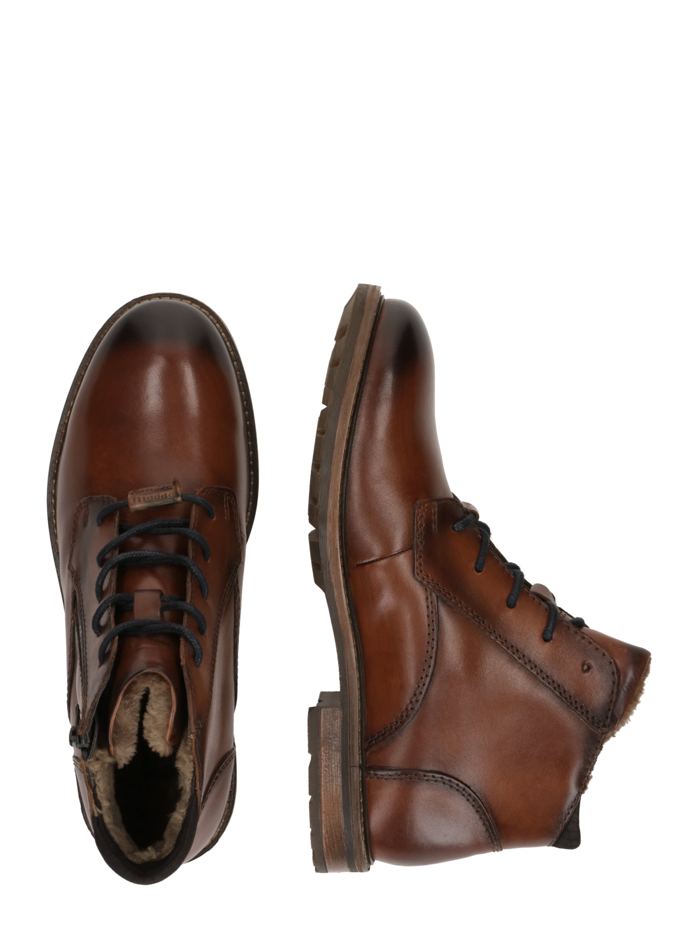 bugatti Ботинки на шнуровке в Коричневый