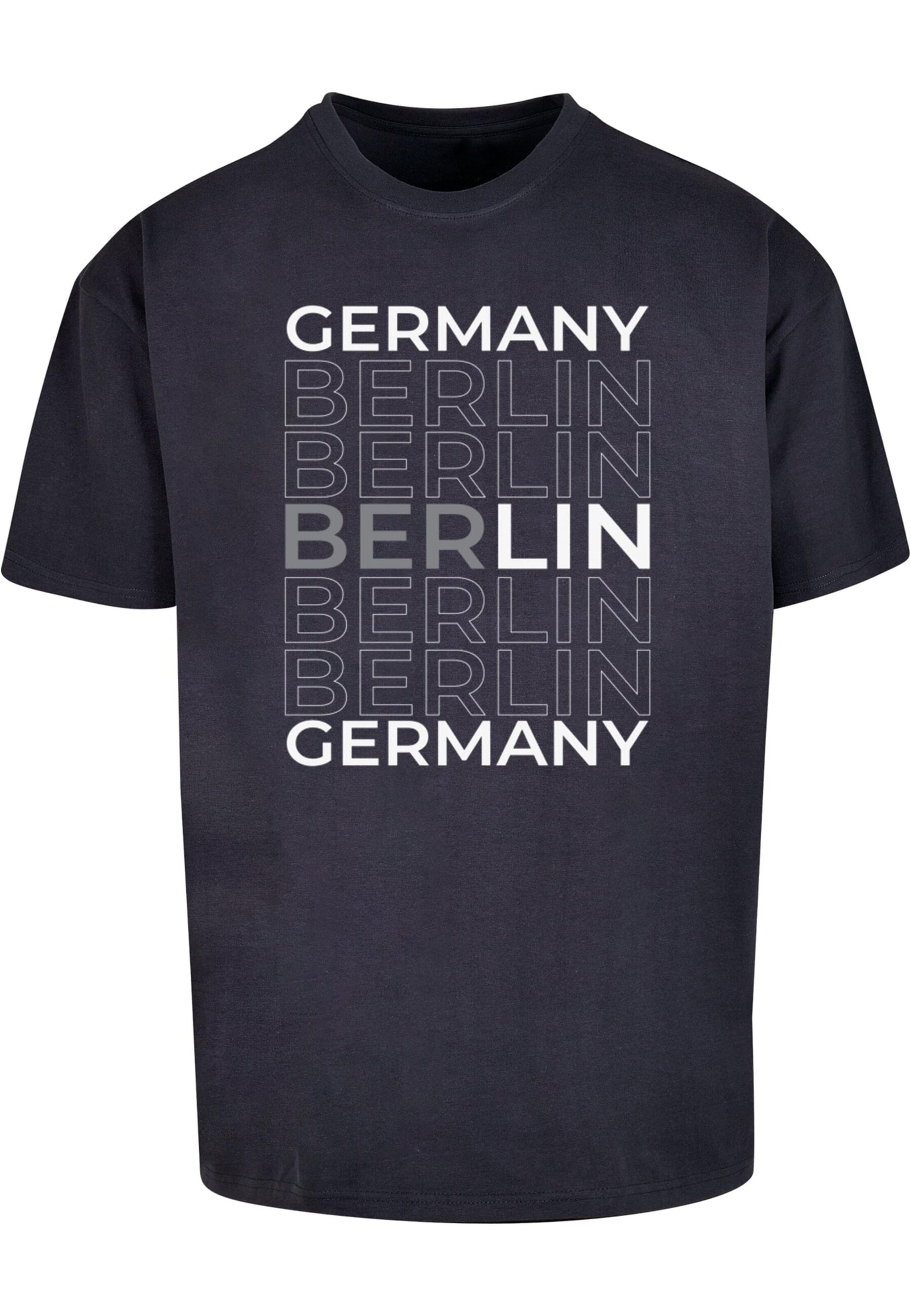 T-Shirt 'Berlin' Merchcode en bleu : devant