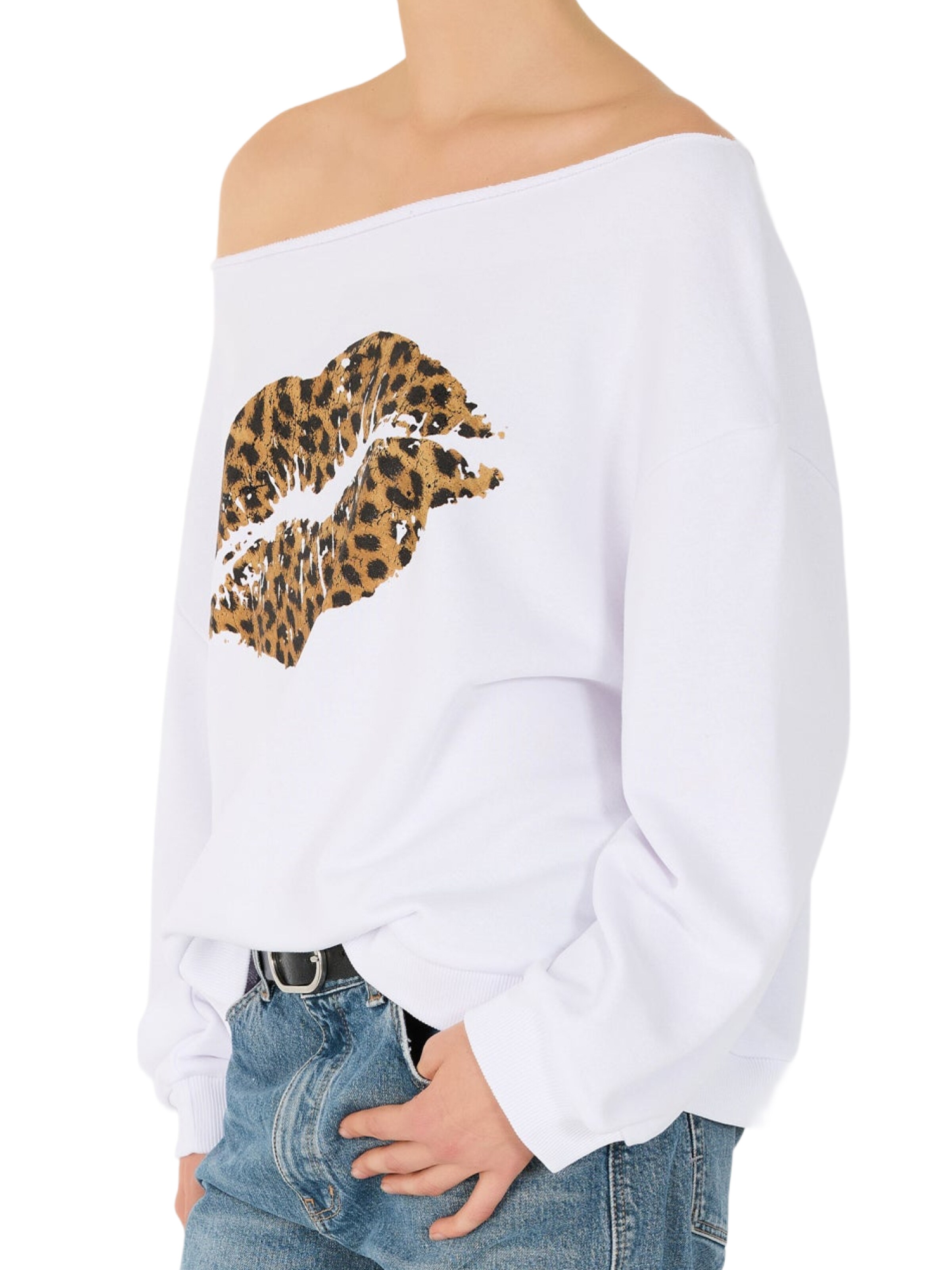 Sweat-shirt No Matter What en blanc