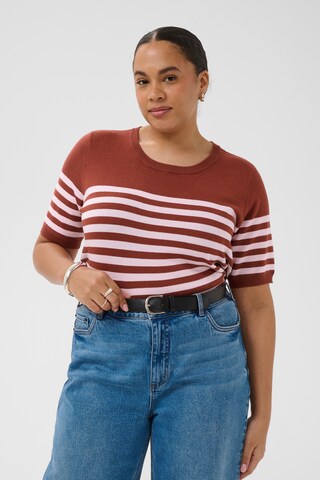 KAFFE CURVE - Pullover 'KClizzy' em castanho: frente