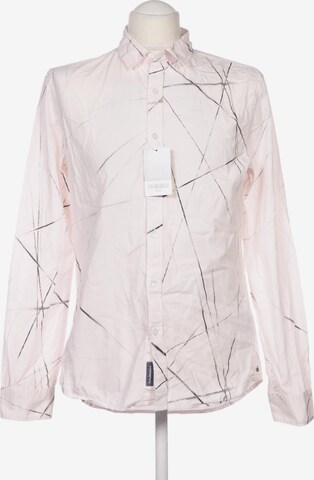 Calvin Klein Jeans Button Up Shirt in M in Pink: front