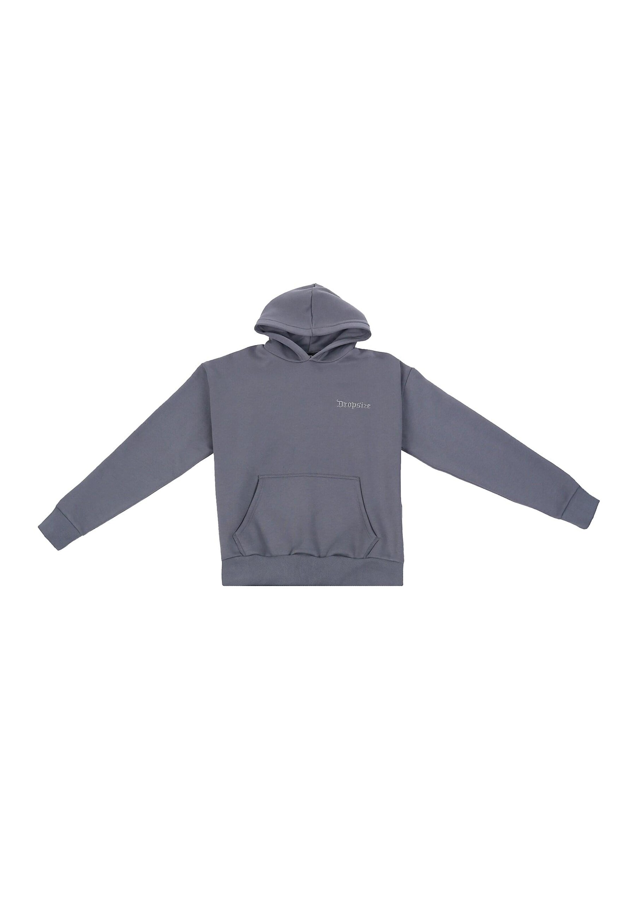 Dropsize Sweatshirt 'Embo' in Grau: Vorderseite