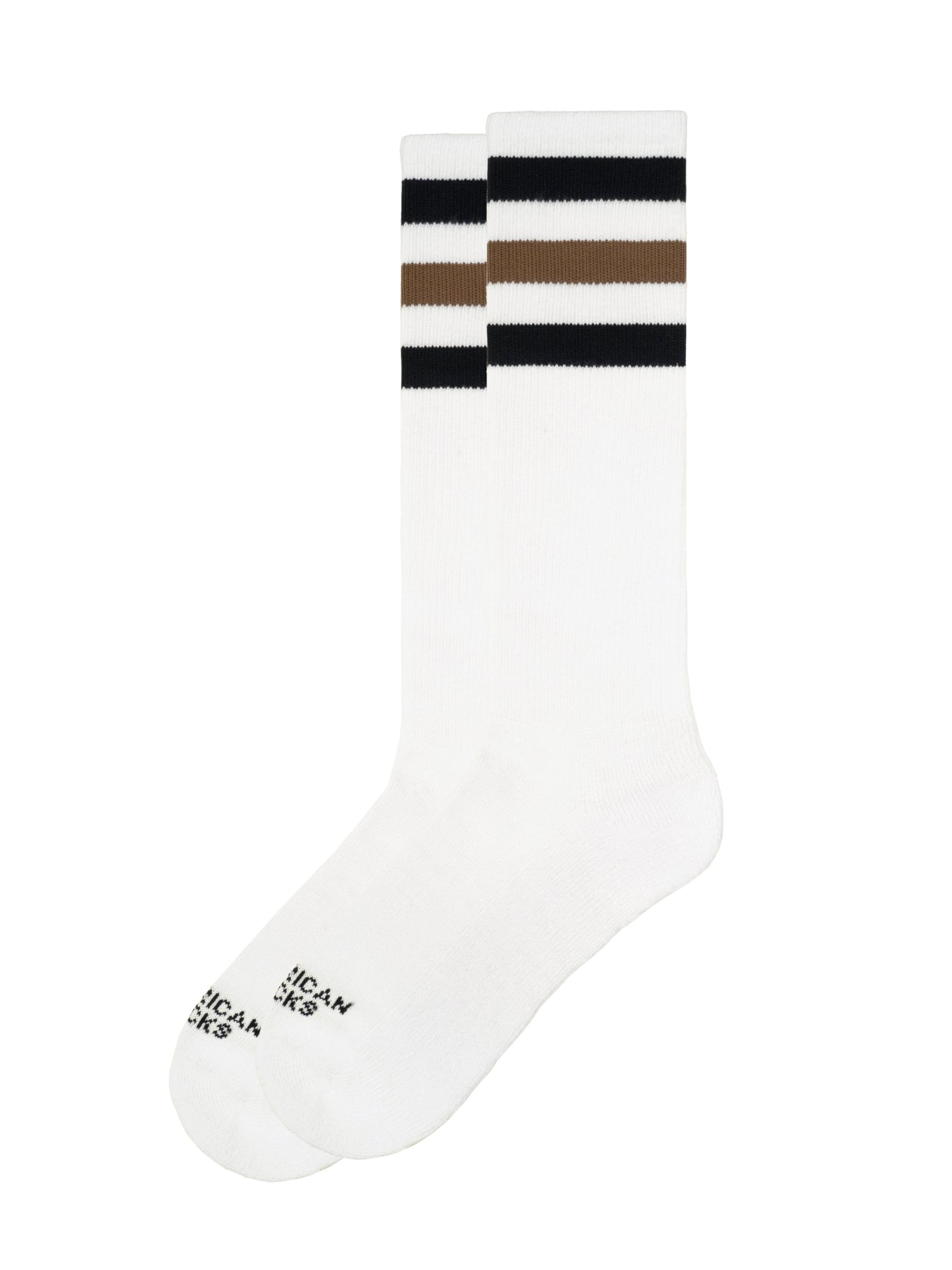 Chaussettes montantes 'Gizmo' American Socks en blanc : devant