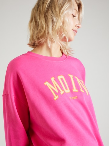 Derbe Sweatshirt 'Moin' i rosa