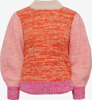 PIECES Sweater 'Felisia' in Orange: front