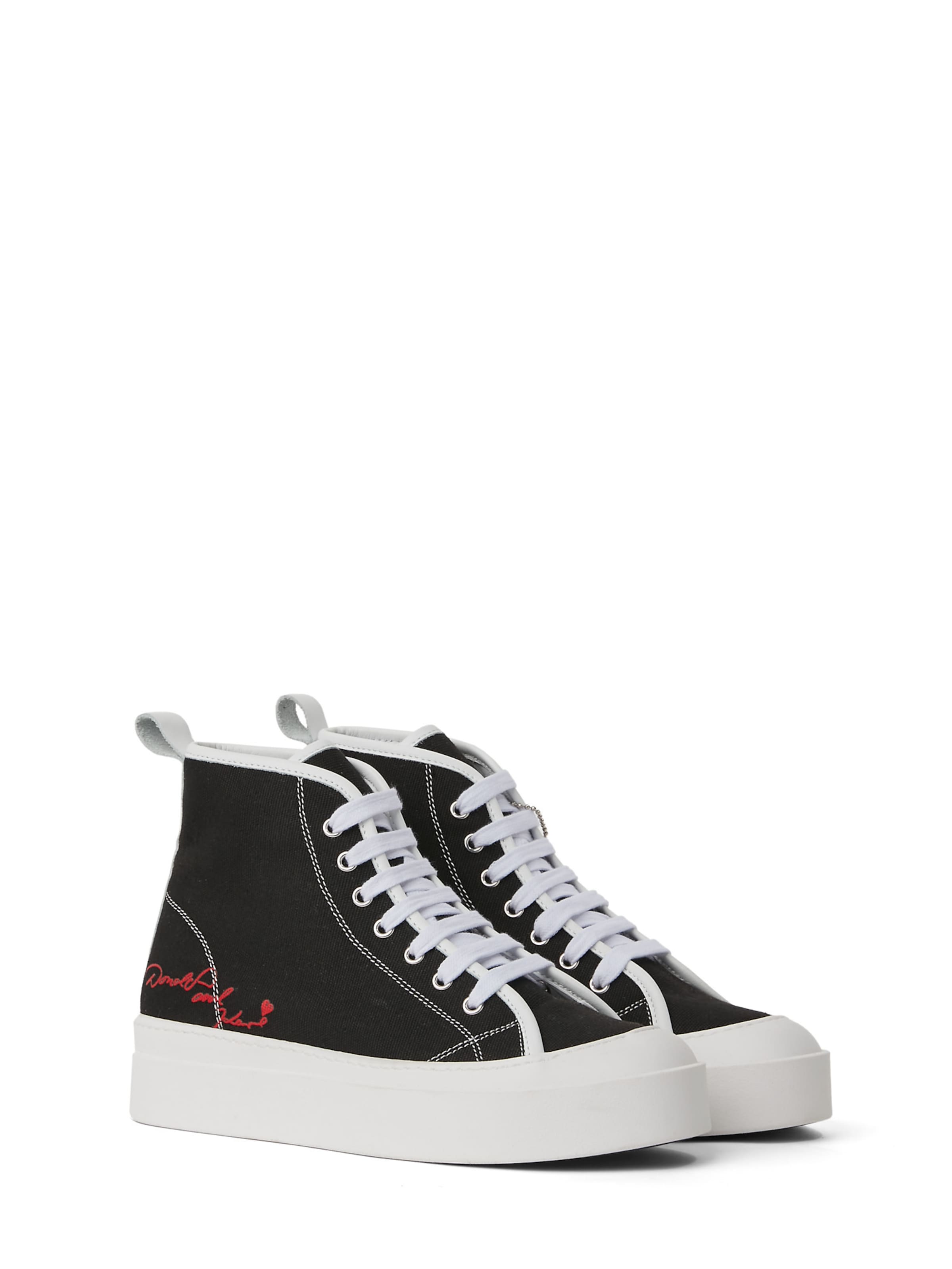Sneaker alta 'Disney x KL' di Karl Lagerfeld in nero