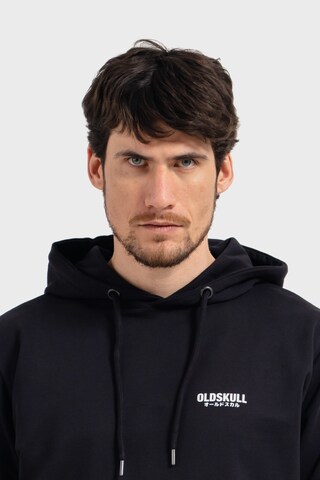 Oldskull Sweatshirt 'Tokyo Skyline Manga Graphic' in Black