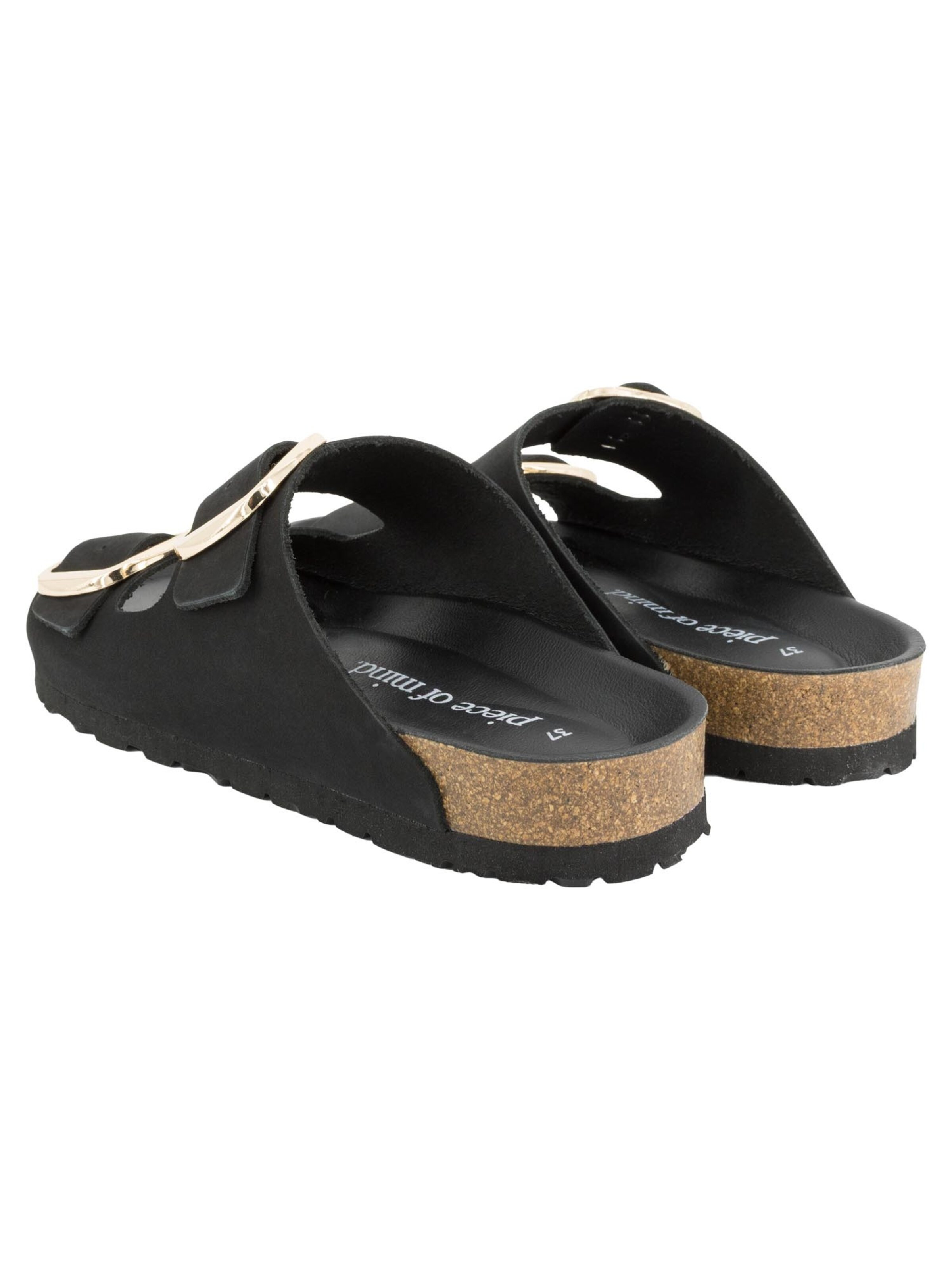 Piece Of Mind Muiltjes 'Comfort' in Zwart