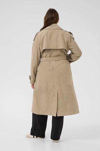 KAFFE CURVE Between-seasons coat 'Machel' in Beige